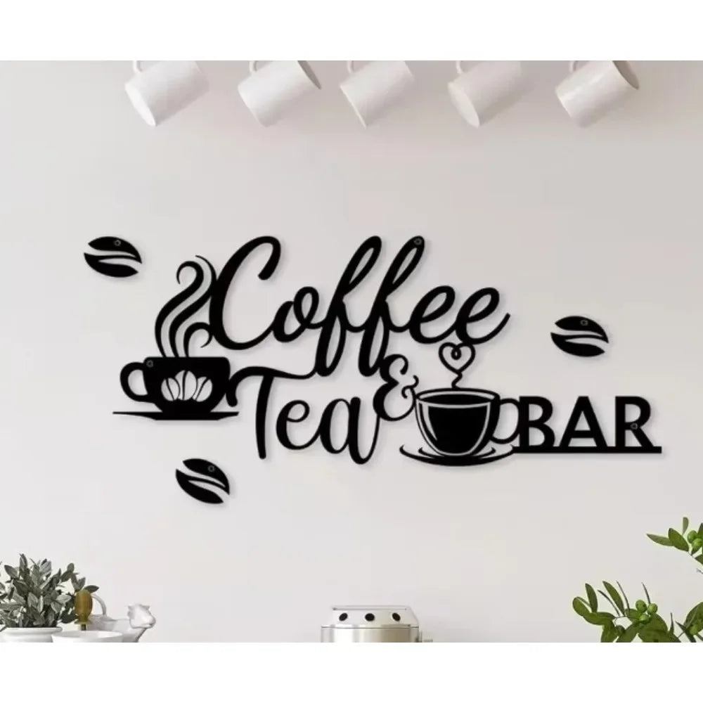 Coffee Bar Sign - Rustic Wall Art for Home Decor